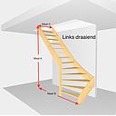 Onderkwart open. Hoogte van 273cm t/m 301cm