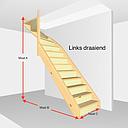 Bovenkwart dicht. Hoogte van 273cm t/m 301cm