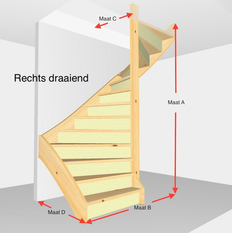 Halfslag dicht. Hoogte van 273cm t/m 301cm