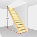 Steektrap dicht. Hoogte van 273cm | Trappentoko.nl