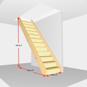 Steektrap dicht. Hoogte van 254cm t/m 279cm