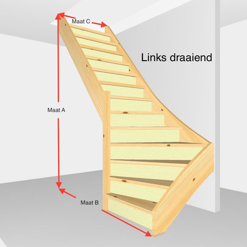 Onderkwart dicht. Hoogte van 273cm t/m 301cm