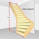 Onderkwart dicht. Hoogte van 273cm t/m 301cm