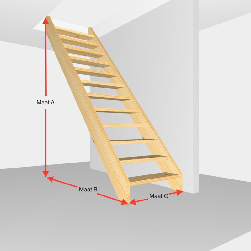 ​Steektrap open​ Premium