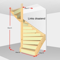 Halfslag dicht. Hoogte van 254cm t/m 279cm